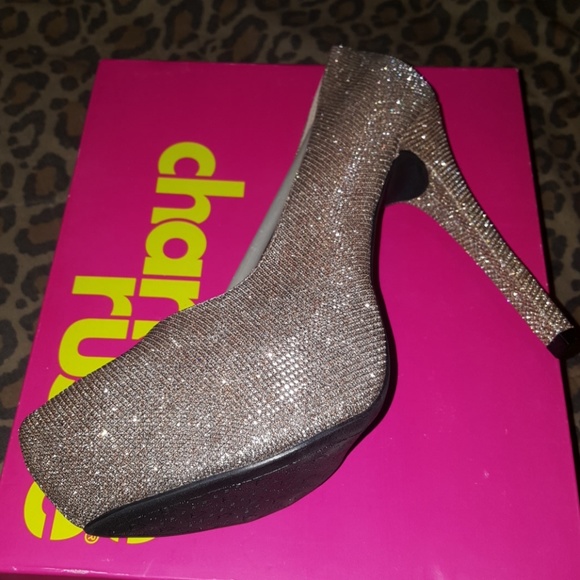 Gorgeous Champagne Glitter Pump - Picture 4 of 4